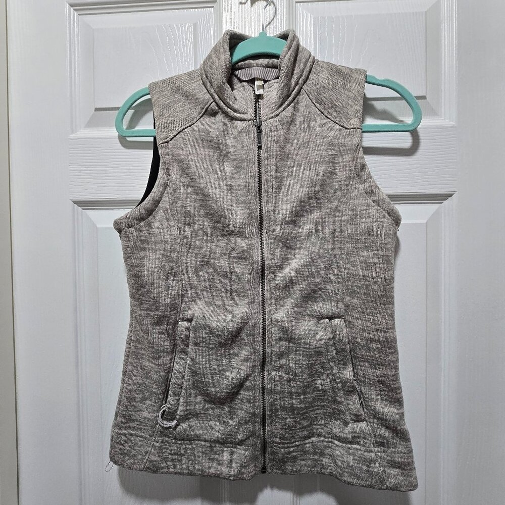 MOUNTAIN KHAKIS Womens Old Faithful Vest Small Gray Polyester Fleece Outdoor